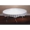 Hoffmaster Tablecover, White, Octy-Round, 82", PK24 210451 - alternate 2